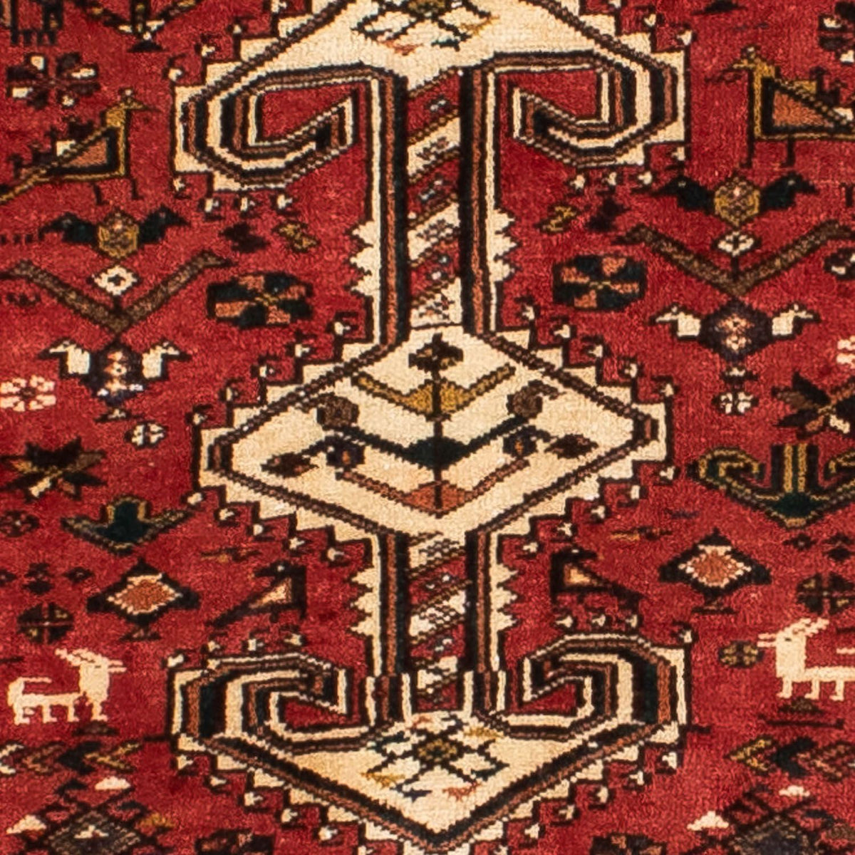 Løber Persisk tæppe - Nomadisk - 400 x 105 cm - rød