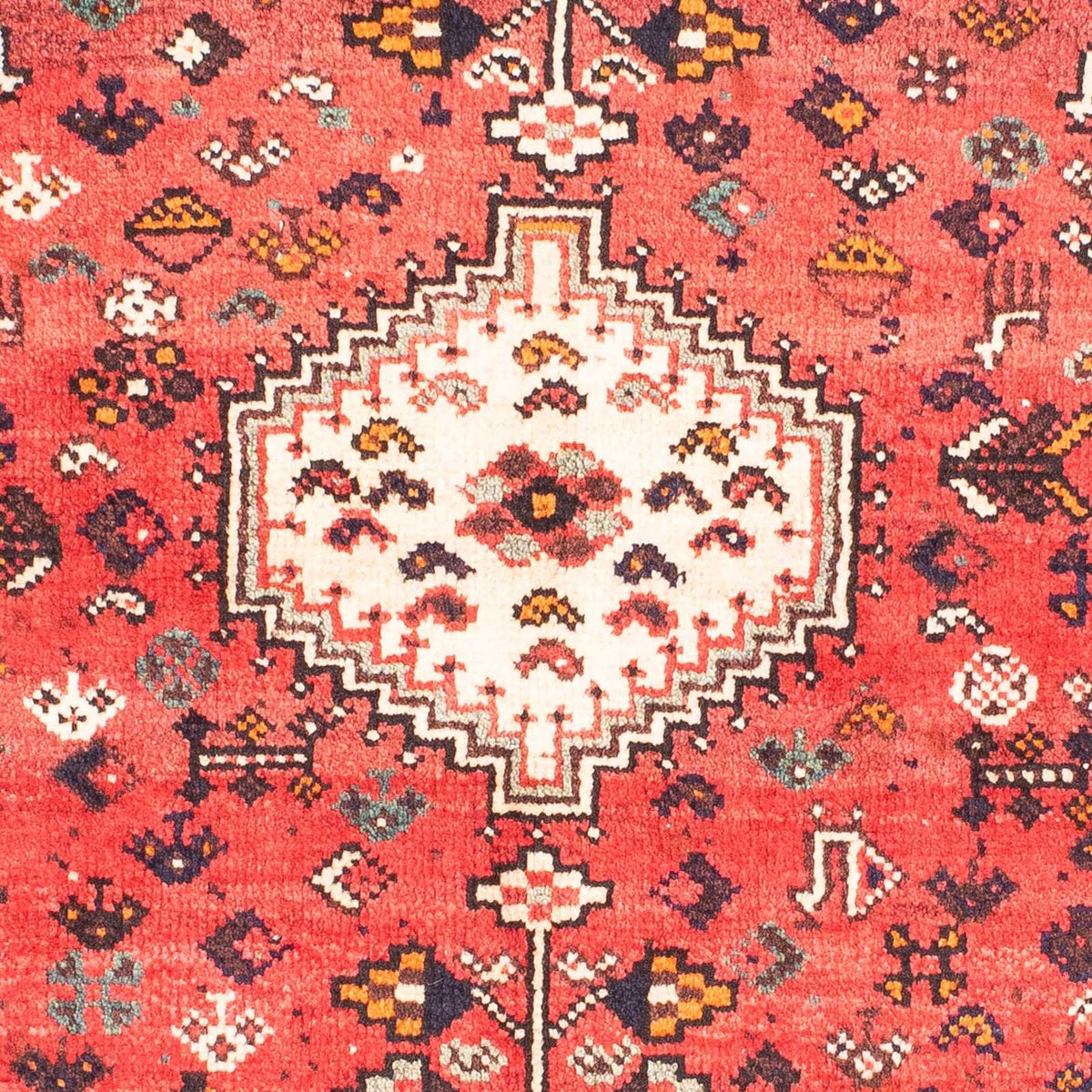 Persisk tæppe - Nomadisk - 144 x 115 cm - lysrød