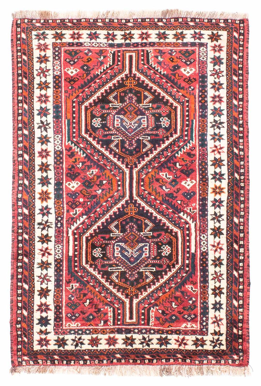 Persisk tæppe - Nomadisk - 155 x 110 cm - rød
