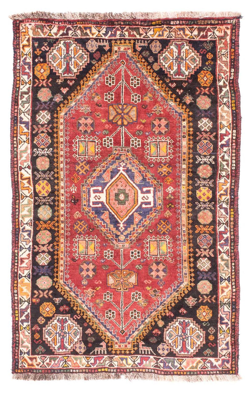 Persisk tæppe - Nomadisk - 150 x 105 cm - mørkerød
