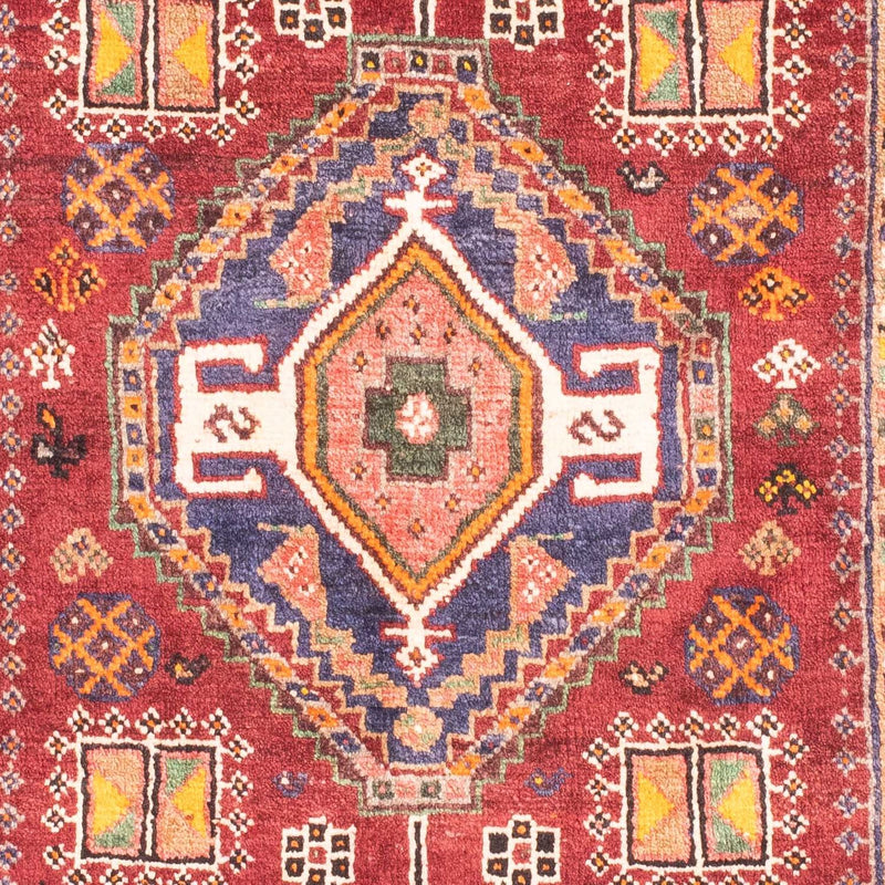 Persisk tæppe - Nomadisk - 150 x 105 cm - mørkerød