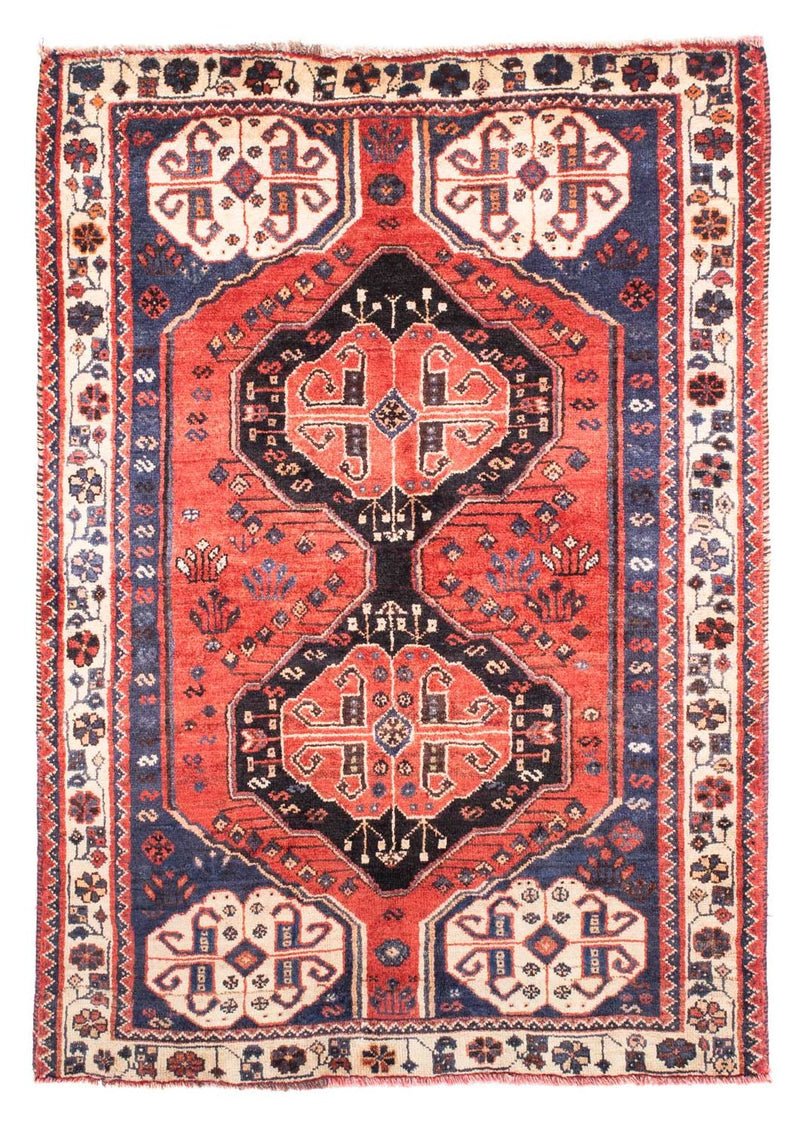 Persisk tæppe - Nomadisk - 170 x 115 cm - lysrød