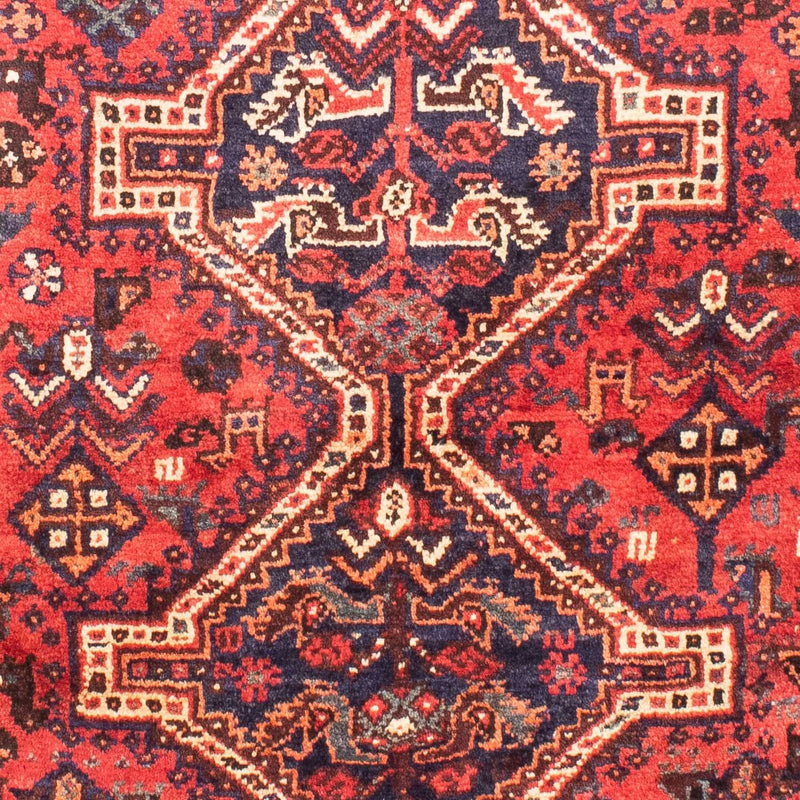 Persisk tæppe - Nomadisk - 140 x 115 cm - mørkerød