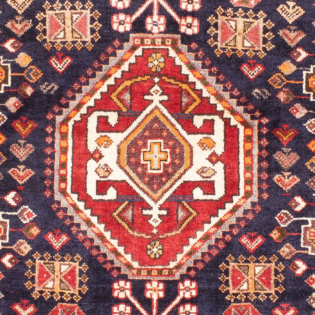 Persisk tæppe - Nomadisk - 160 x 105 cm - mørkeblå