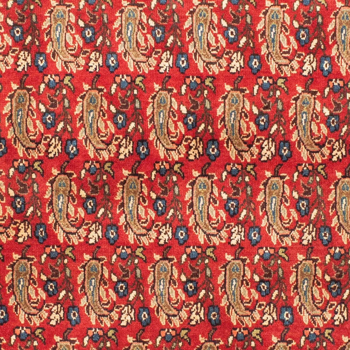 Persisk tæppe - Nomadisk - 160 x 110 cm - mørkerød