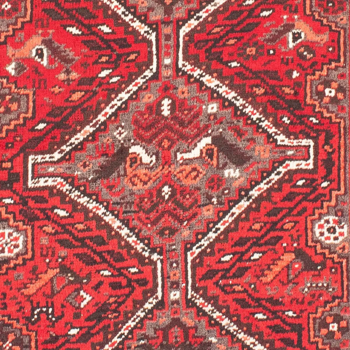 Persisk tæppe - Nomadisk - 165 x 110 cm - mørkerød