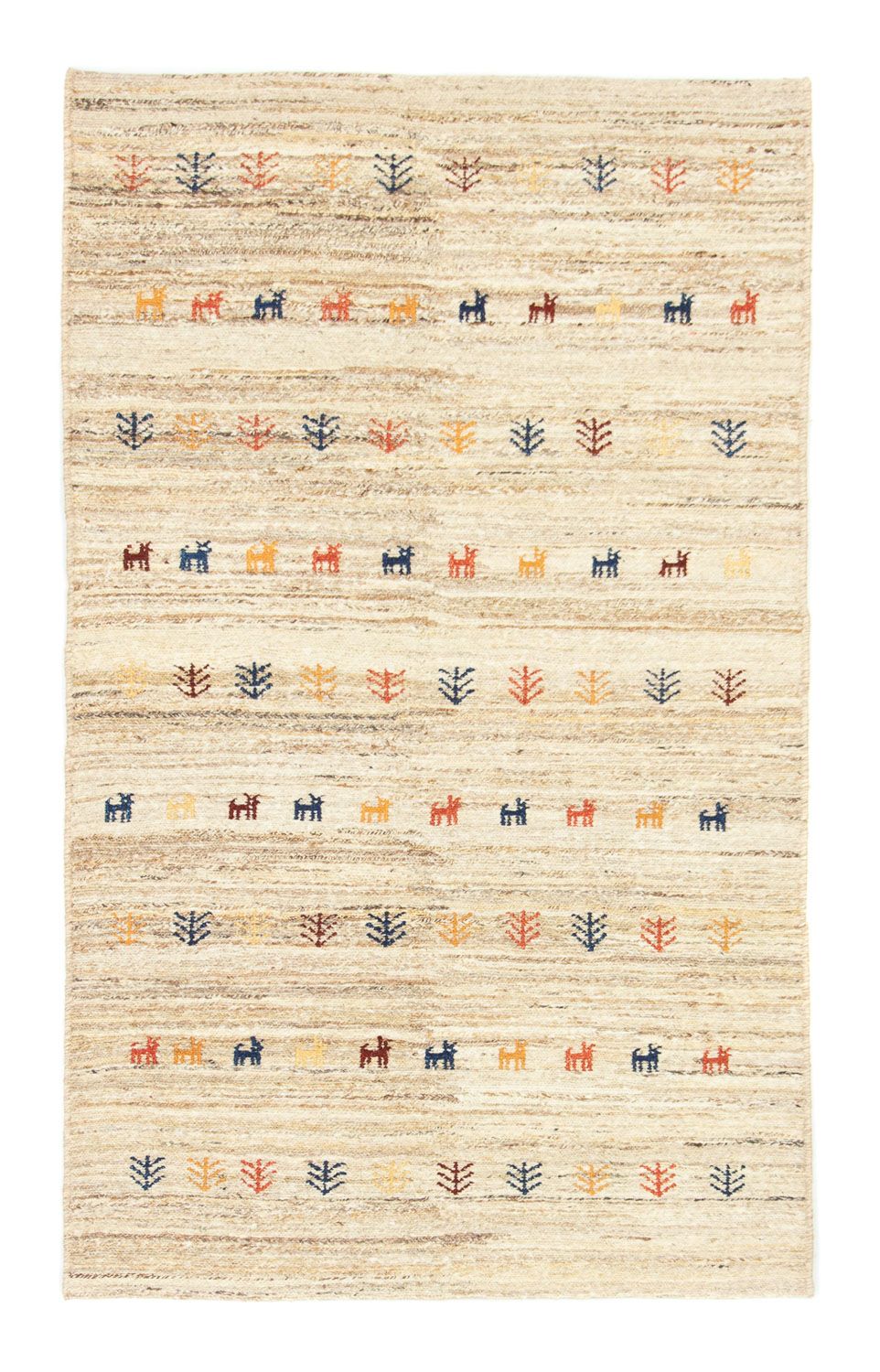 Gabbeh-tæppe - Persisk - 182 x 110 cm - beige