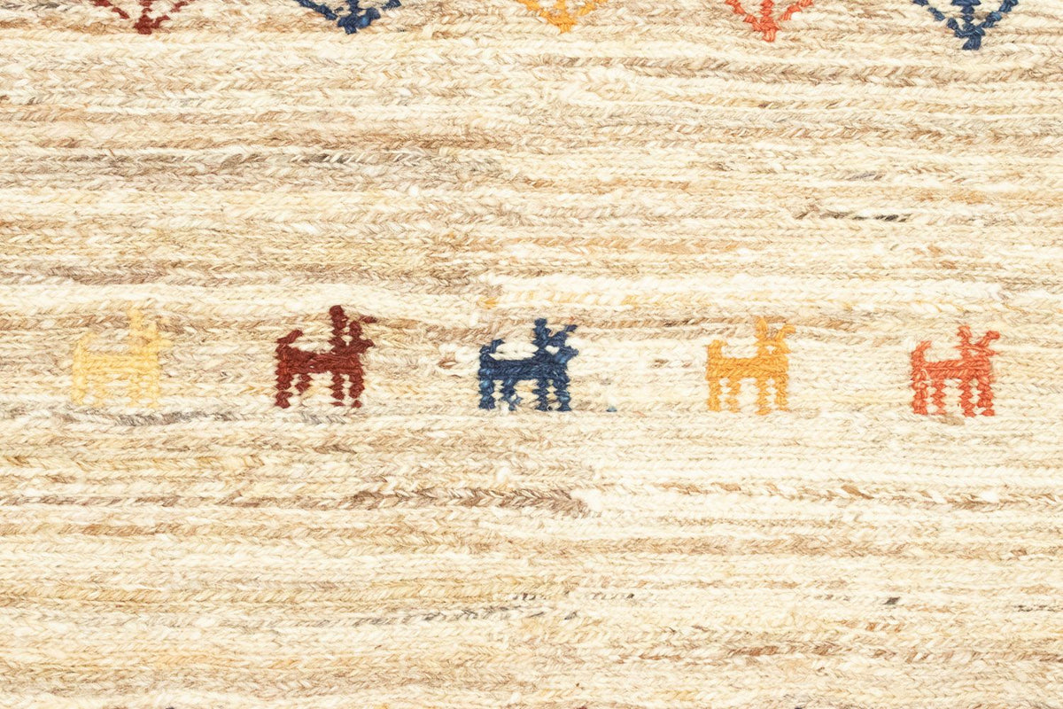 Gabbeh-tæppe - Persisk - 182 x 110 cm - beige