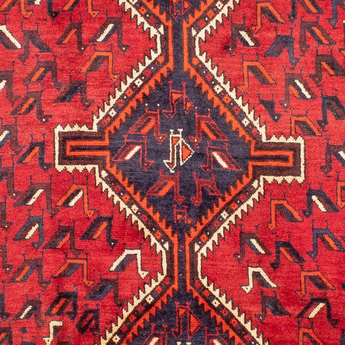 Persisk tæppe - Nomadisk - 300 x 215 cm - mørkerød