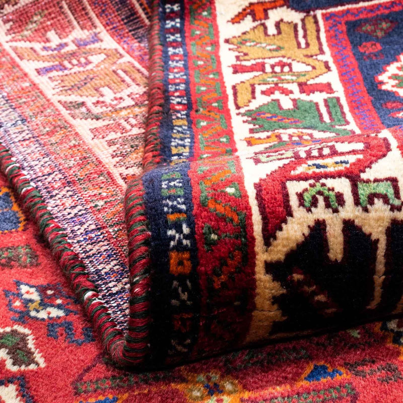 Persisk tæppe - Nomadisk - 270 x 170 cm - mørkerød