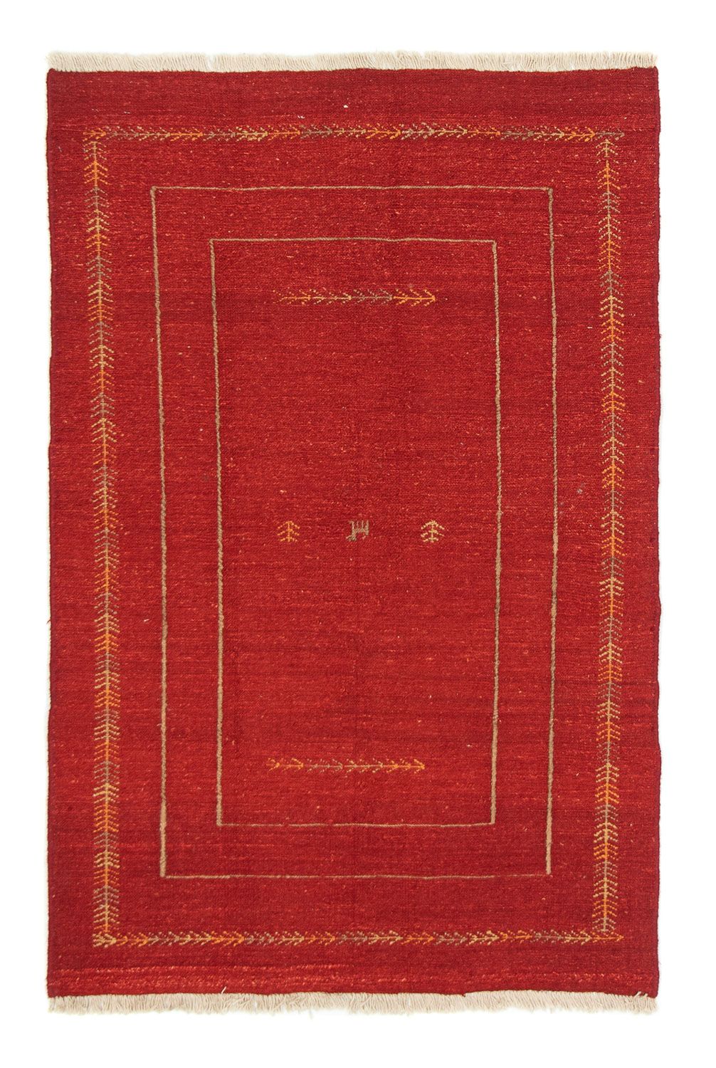 Gabbeh-tæppe - Persisk - 170 x 112 cm - rød