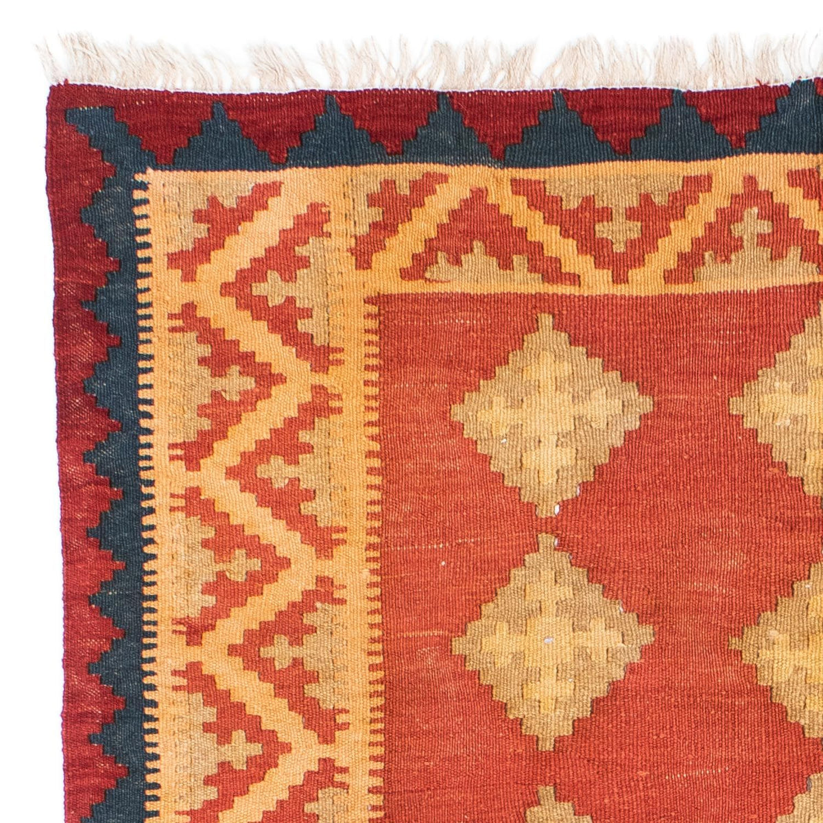 Kelim-tæppe - orientalsk - 190 x 120 cm - orange