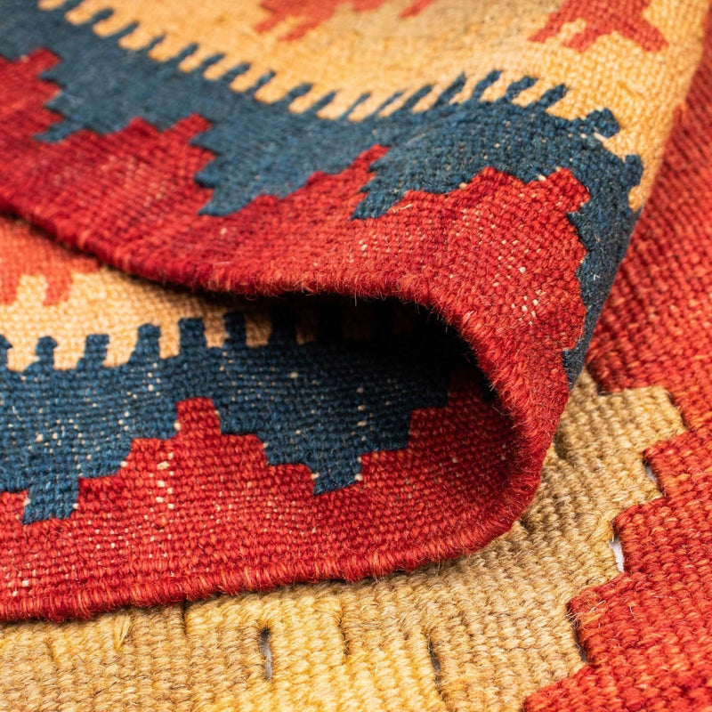 Kelim-tæppe - orientalsk - 190 x 120 cm - orange