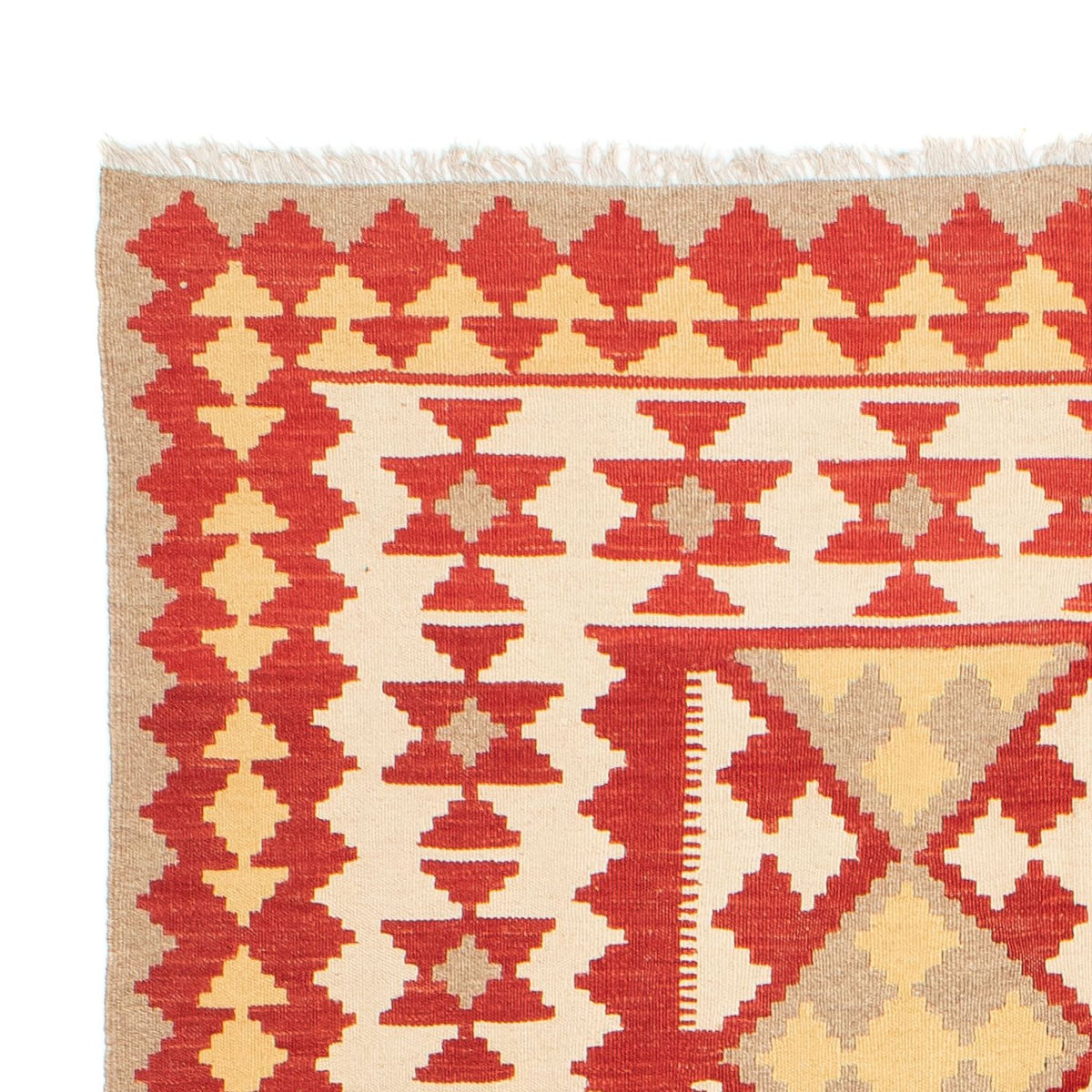 Kelim-tæppe - orientalsk - 253 x 167 cm - flerfarvet