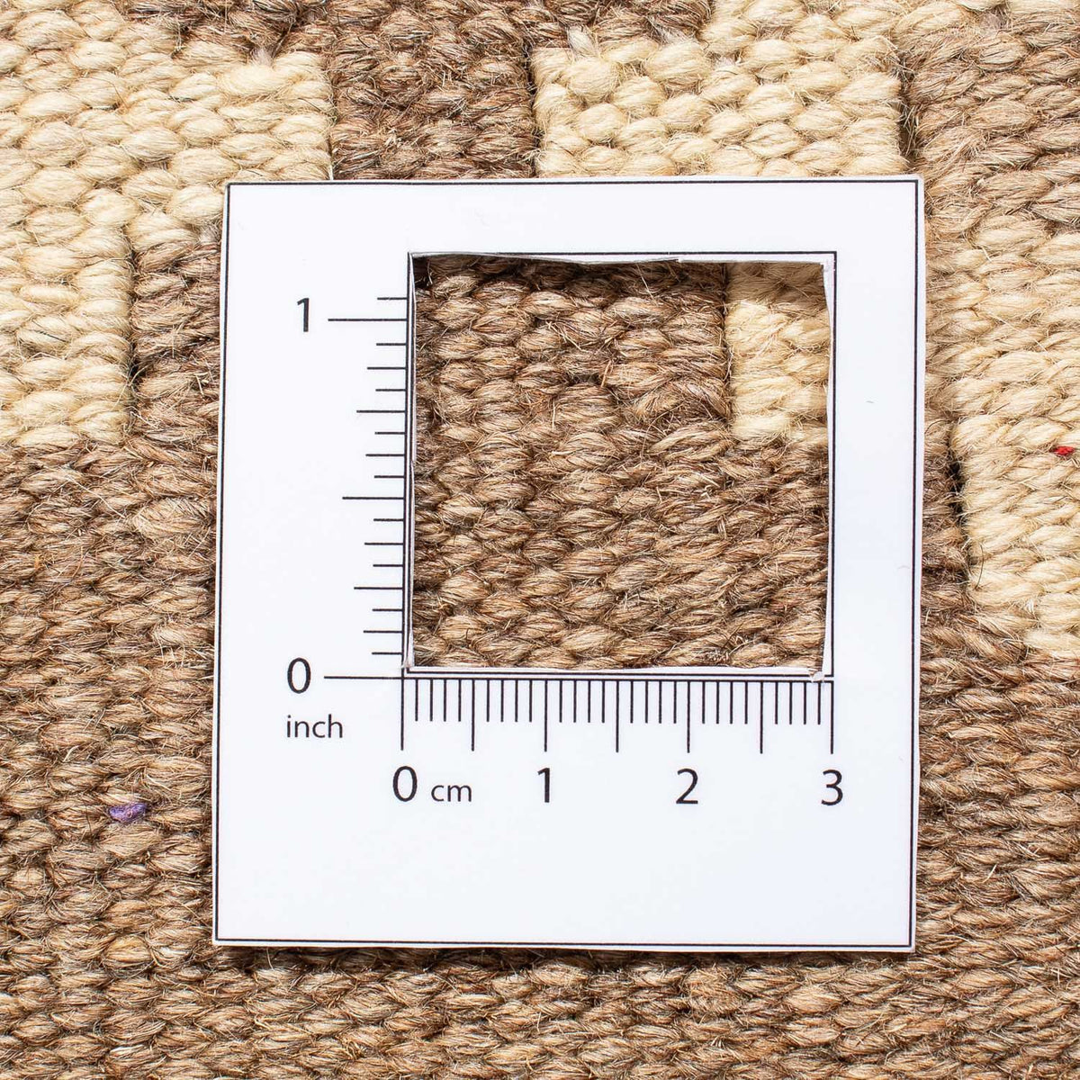 Kelim-tæppe - orientalsk - 190 x 145 cm - lys brun