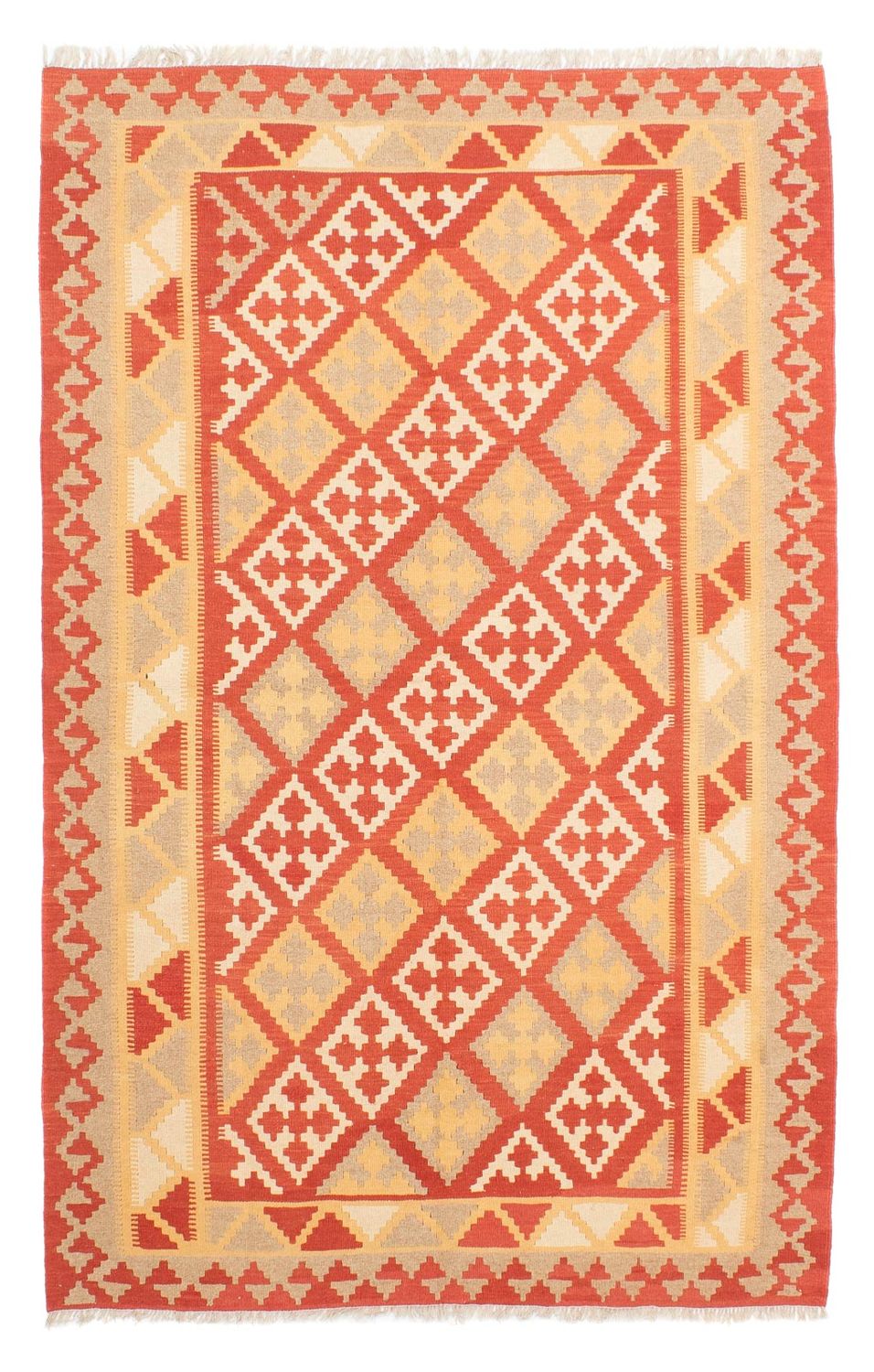 Kelim-tæppe - orientalsk - 245 x 162 cm - flerfarvet