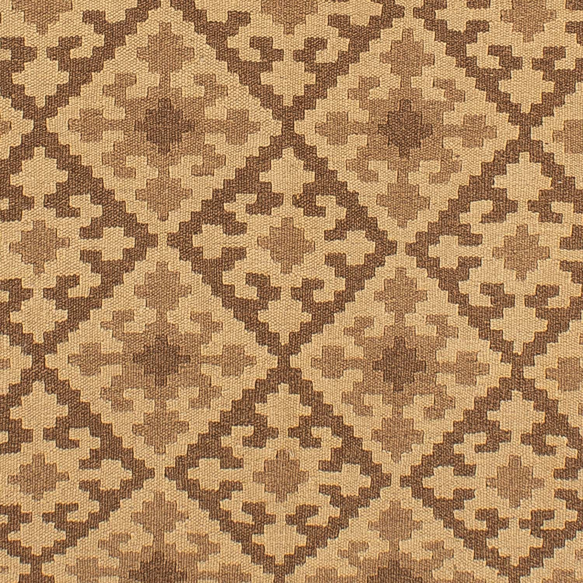 Kelim-tæppe - orientalsk - 205 x 153 cm - lys brun