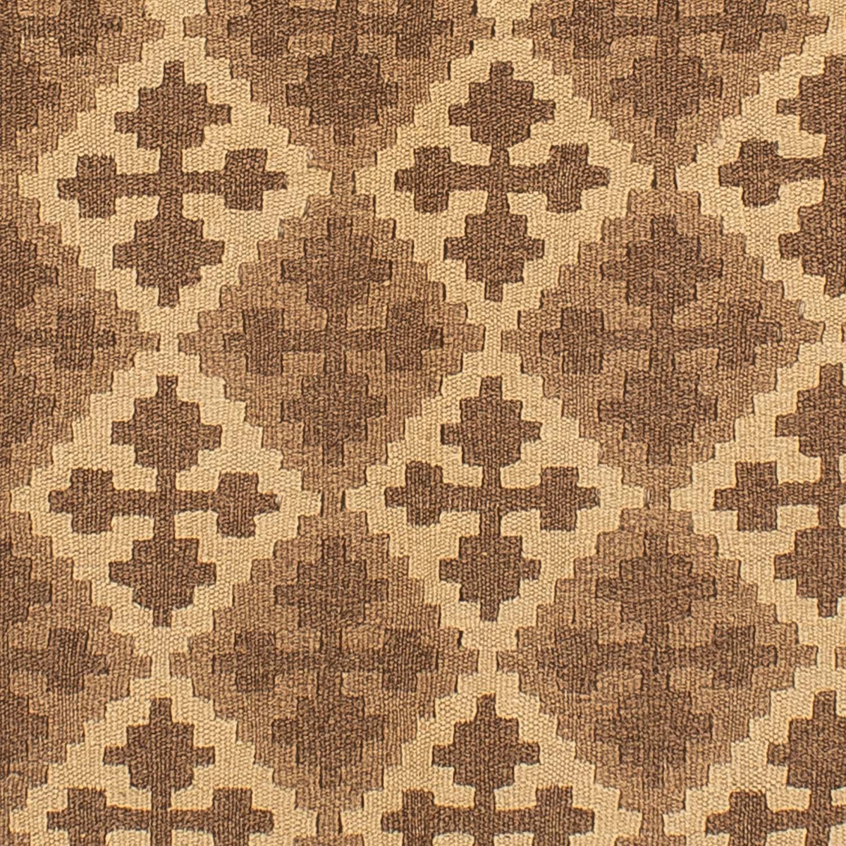 Kelim-tæppe - orientalsk - 188 x 148 cm - lys brun