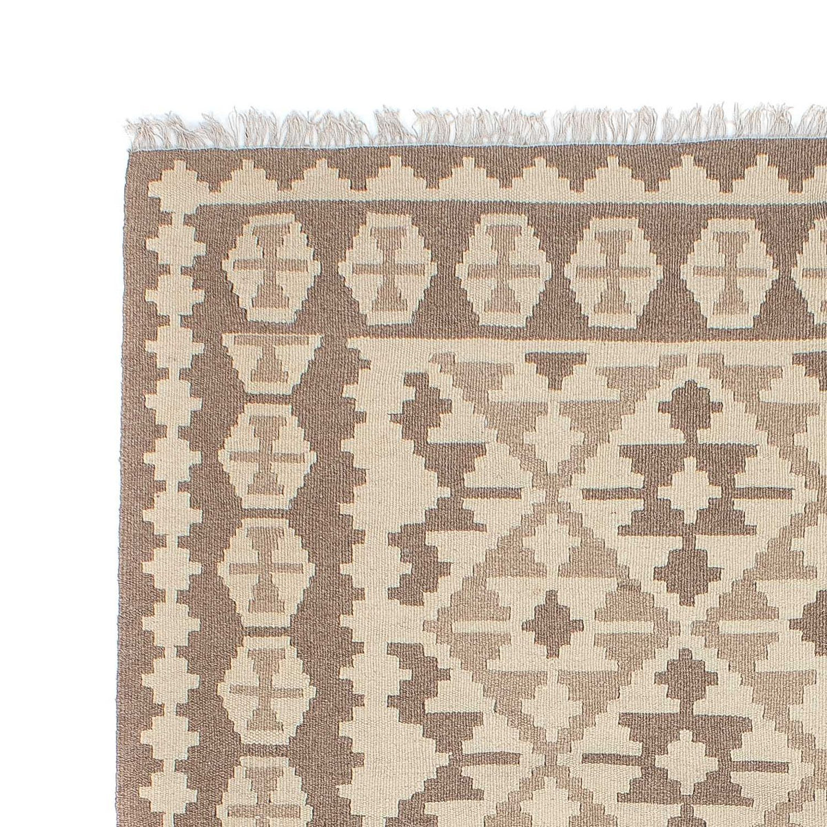 Kelim-tæppe - orientalsk - 240 x 173 cm - beige