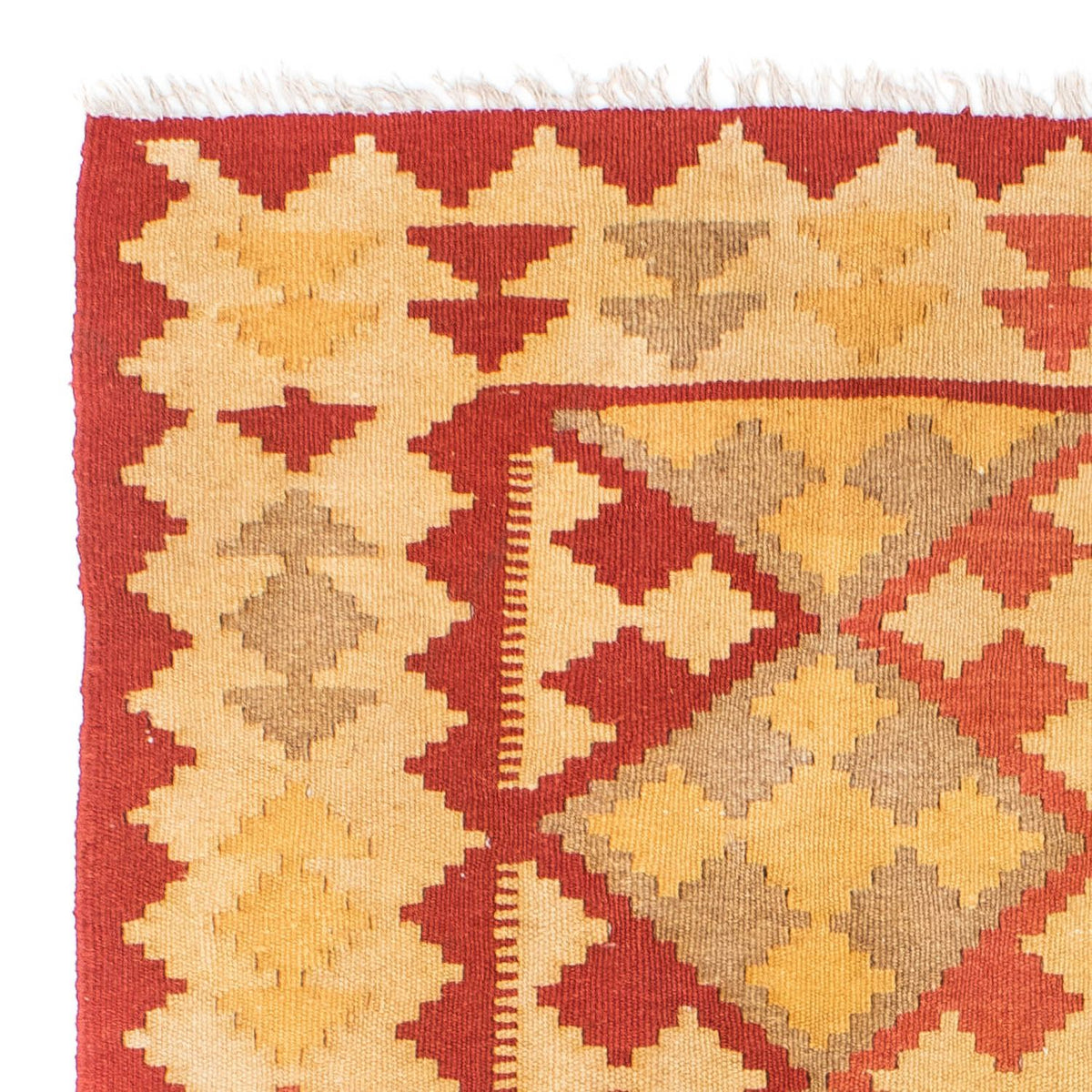 Kelim-tæppe - orientalsk - 182 x 125 cm - orange