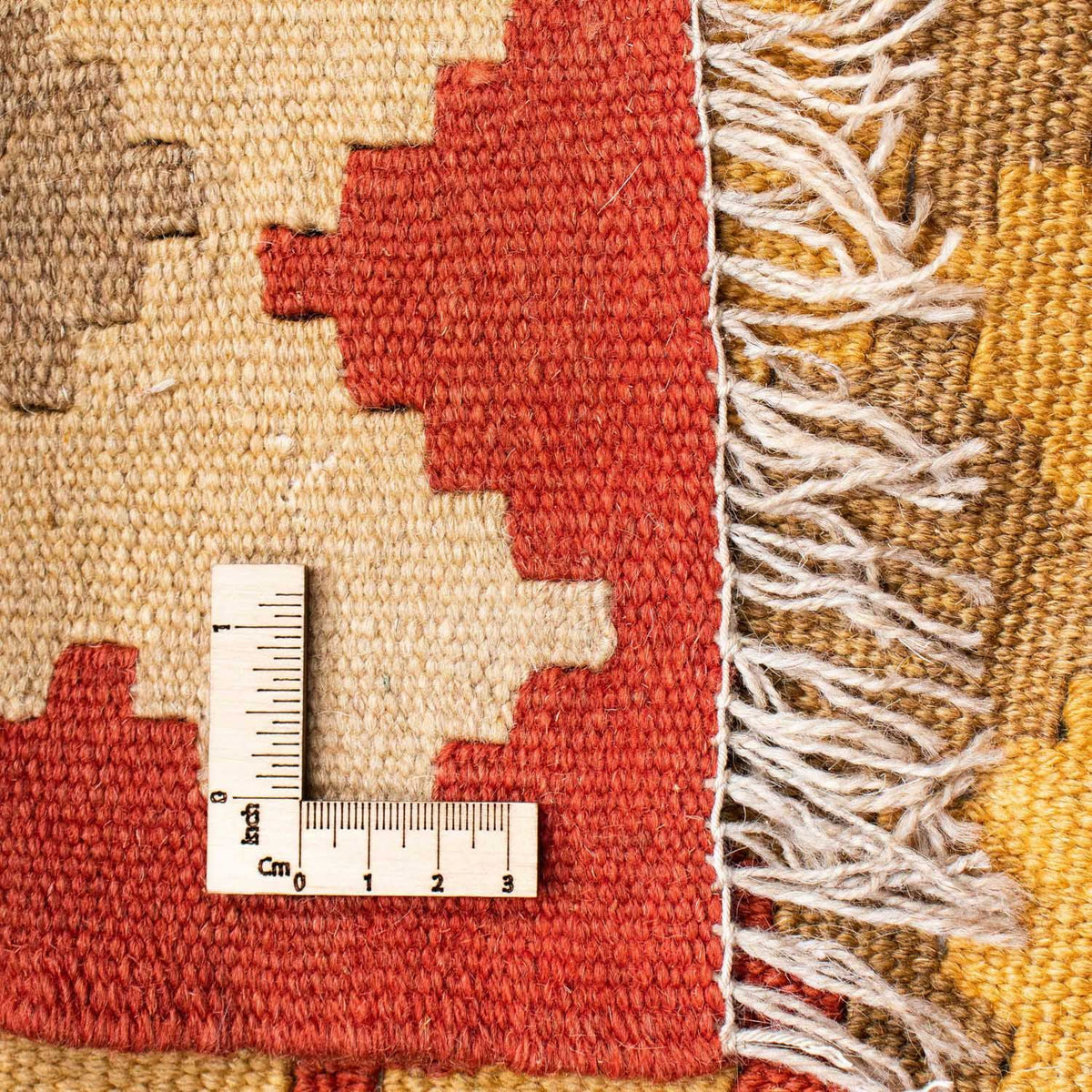 Kelim-tæppe - orientalsk - 182 x 125 cm - orange