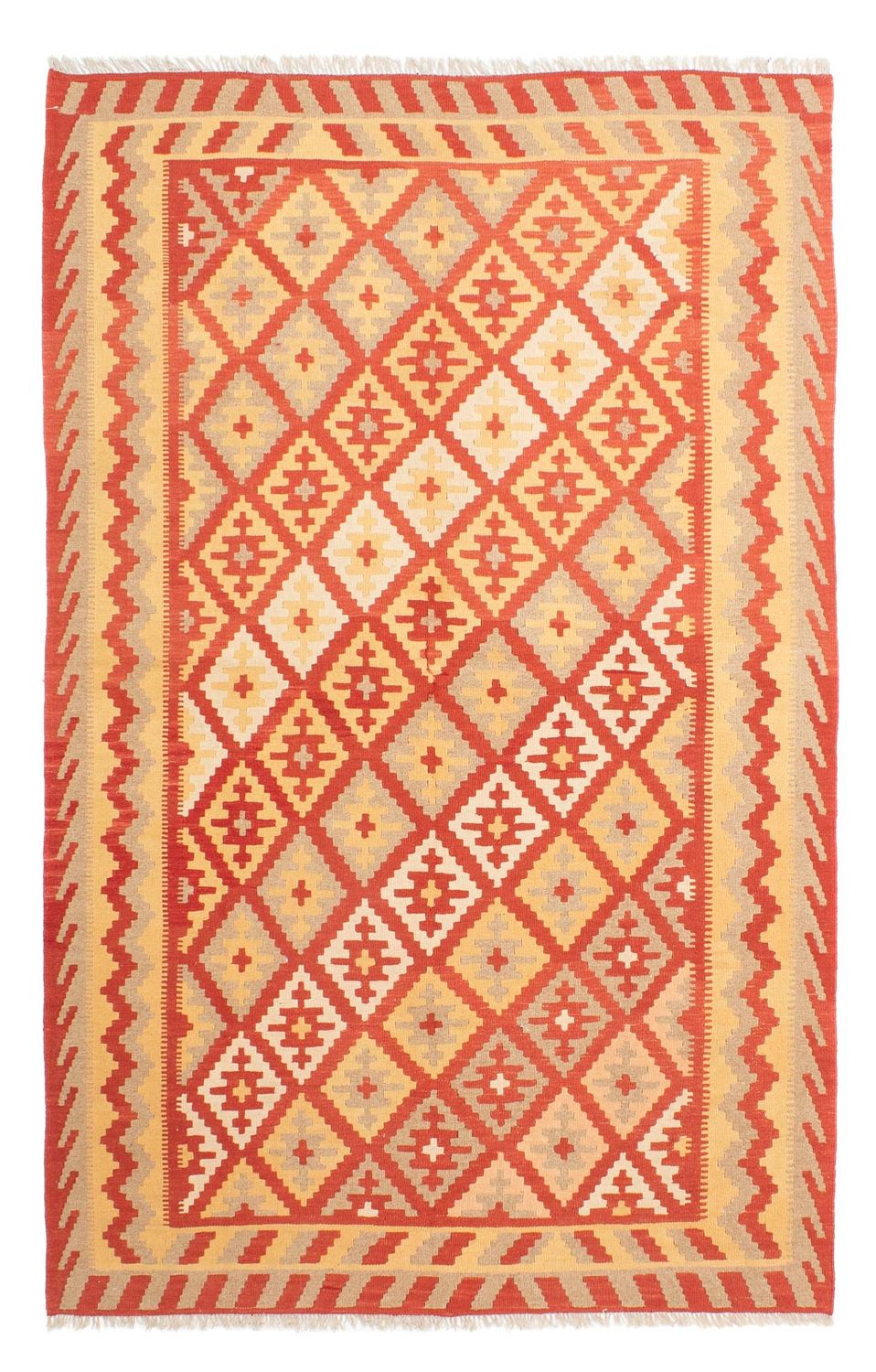 Kelim-tæppe - orientalsk - 252 x 165 cm - flerfarvet