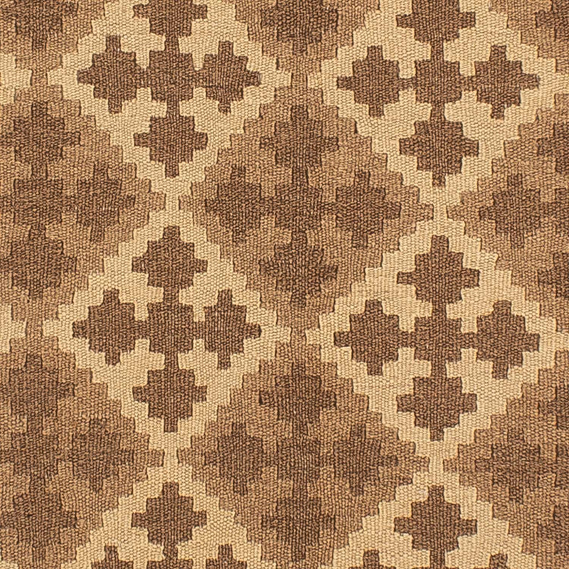 Kelim-tæppe - orientalsk - 192 x 145 cm - lys brun