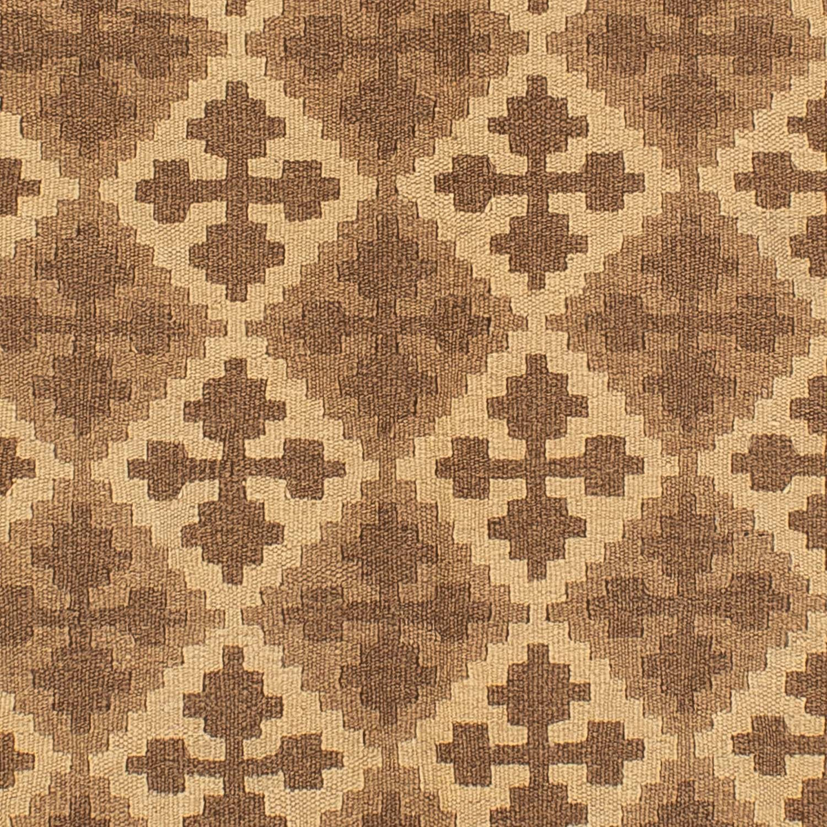 Kelim-tæppe - orientalsk - 189 x 145 cm - lys brun