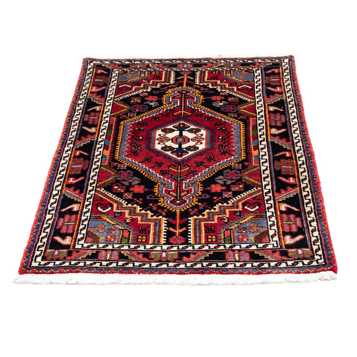 Persisk tæppe - Nomadisk - 117 x 77 cm - lysrød