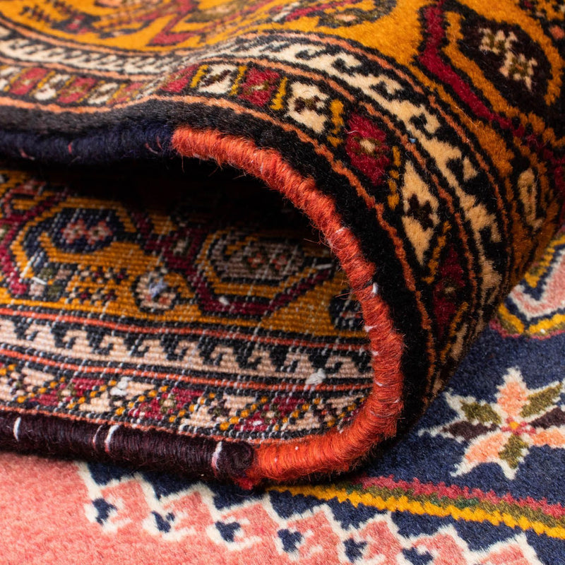 Løber Persisk tæppe - Nomadisk - 403 x 100 cm - lysrød