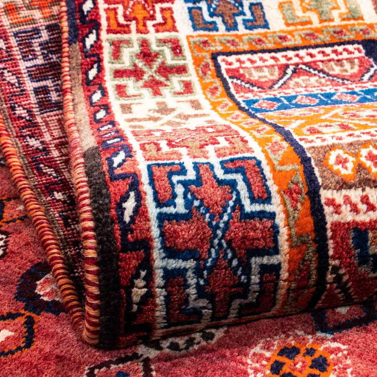 Persisk tæppe - Nomadisk - 270 x 175 cm - mørkerød