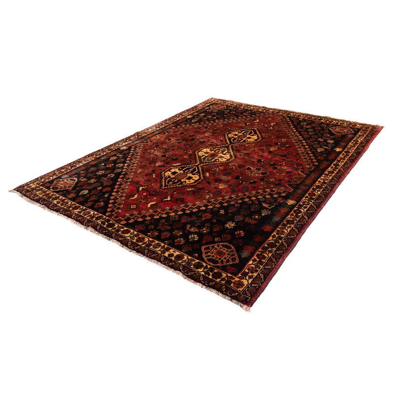 Persisk tæppe - Nomadisk - 250 x 185 cm - mørkerød
