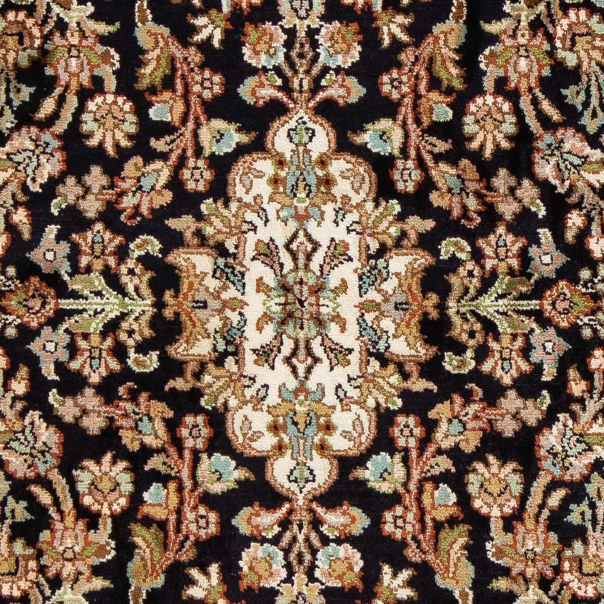 Persisk tæppe - Classic - 94 x 66 cm - mørkeblå