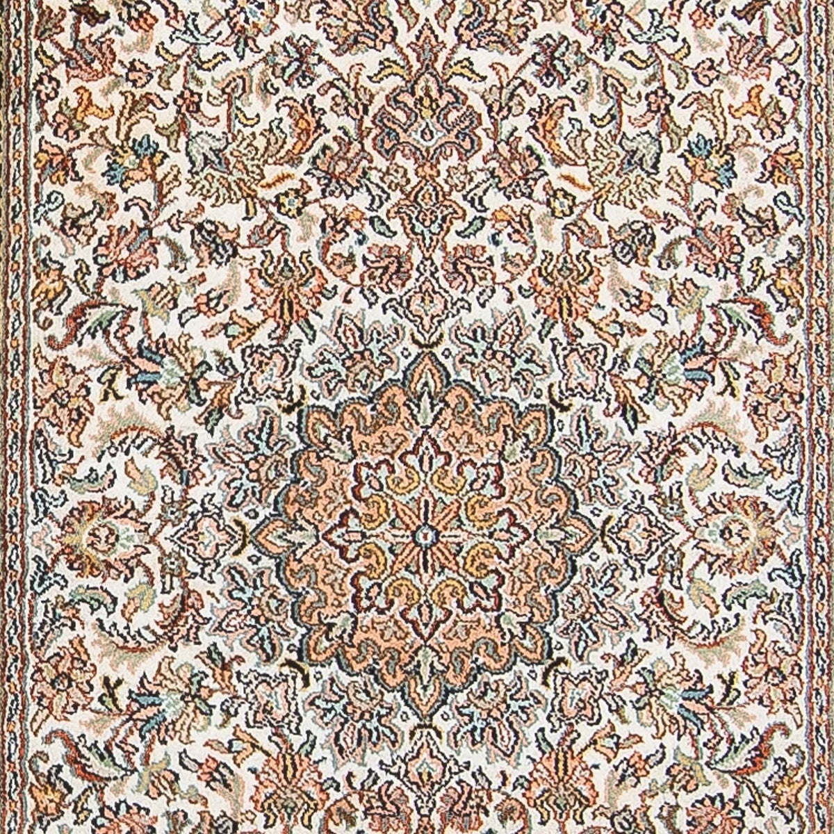 Løber Silketæppe - Kashmir Silk - 316 x 81 cm - beige