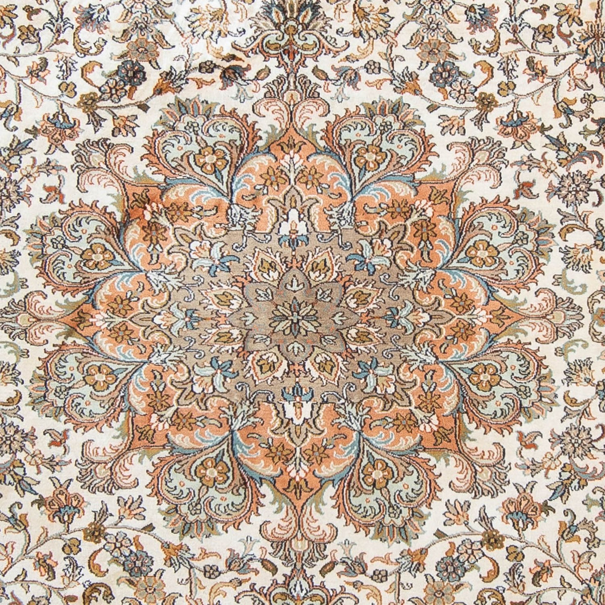 Silketæppe - Kashmir Silk - 304 x 241 cm - beige