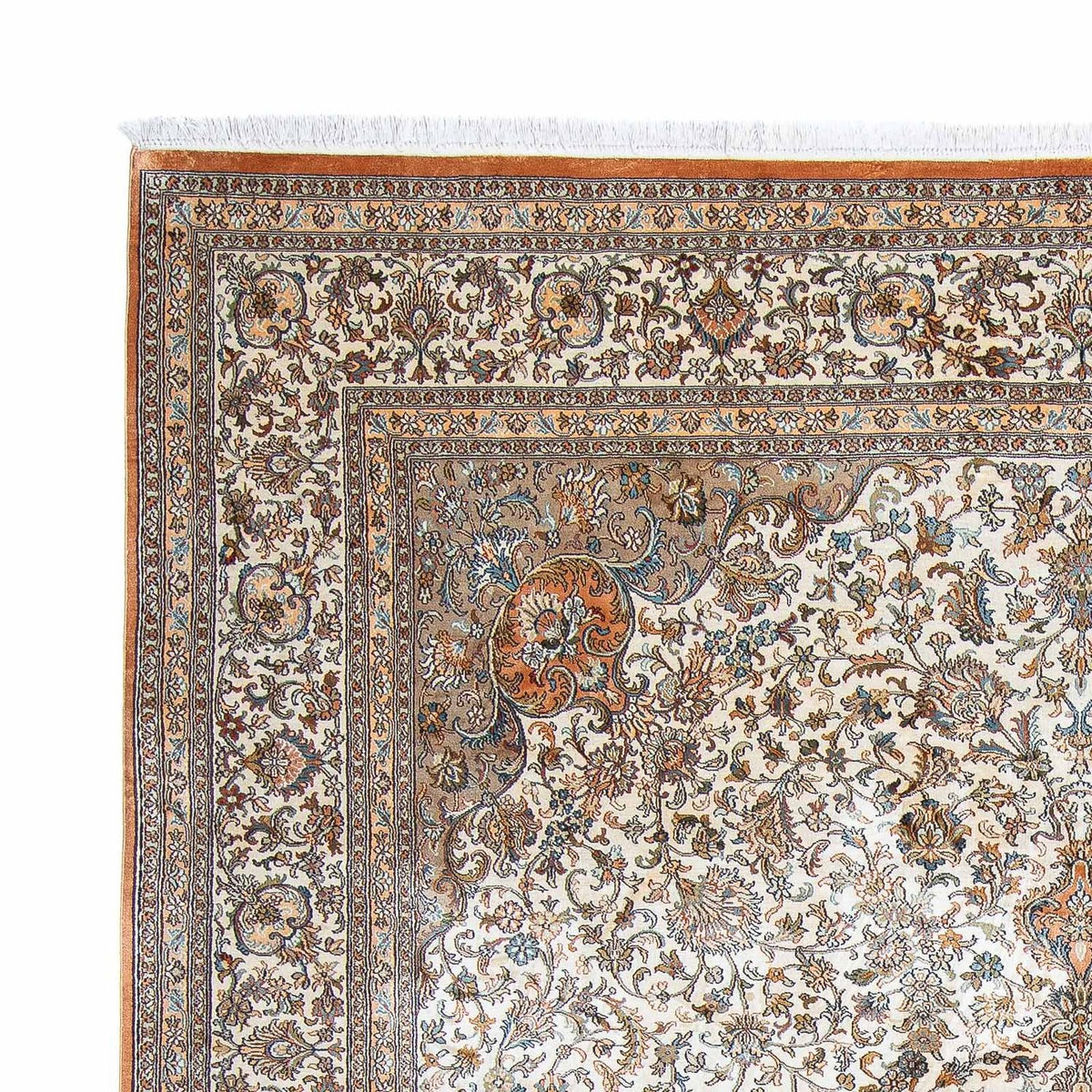 Silketæppe - Kashmir Silk - 304 x 241 cm - beige