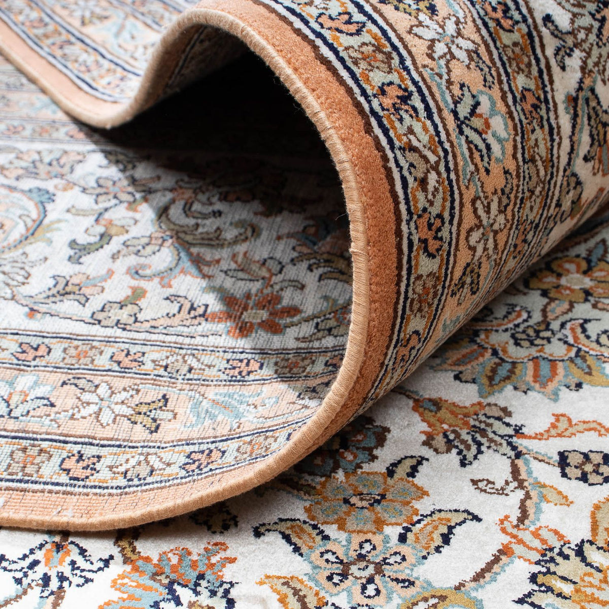 Silketæppe - Kashmir Silk - 304 x 241 cm - beige
