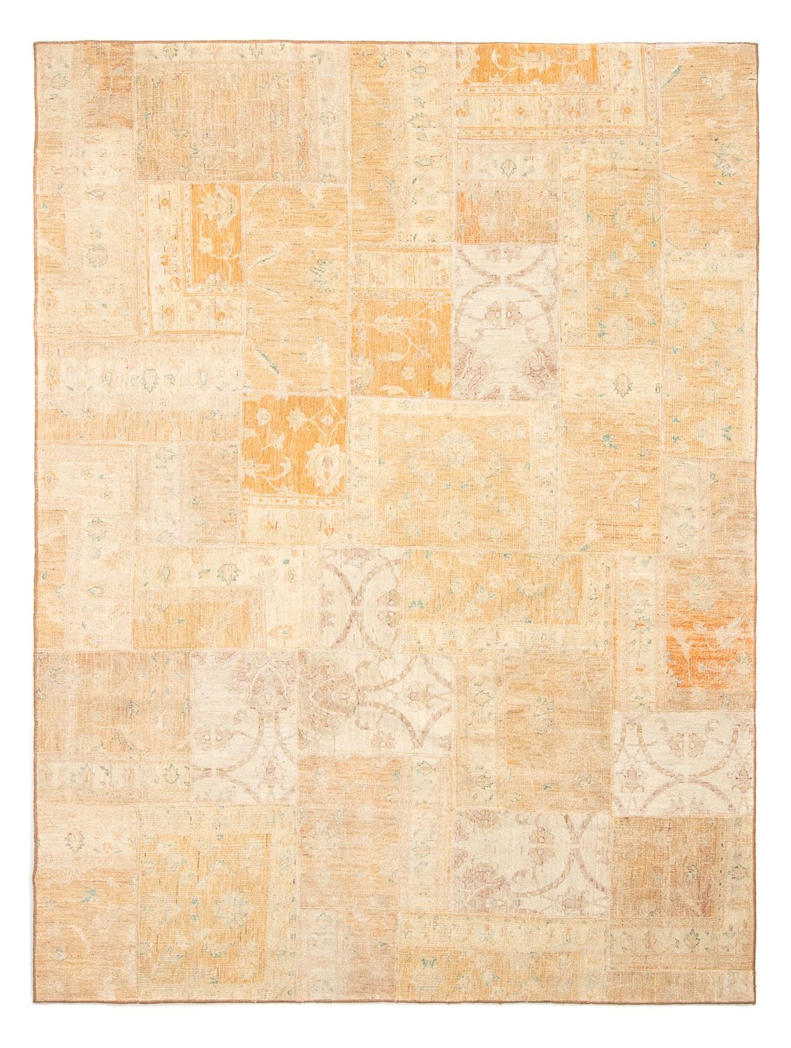 Patchwork-tæppe - 281 x 208 cm - flerfarvet