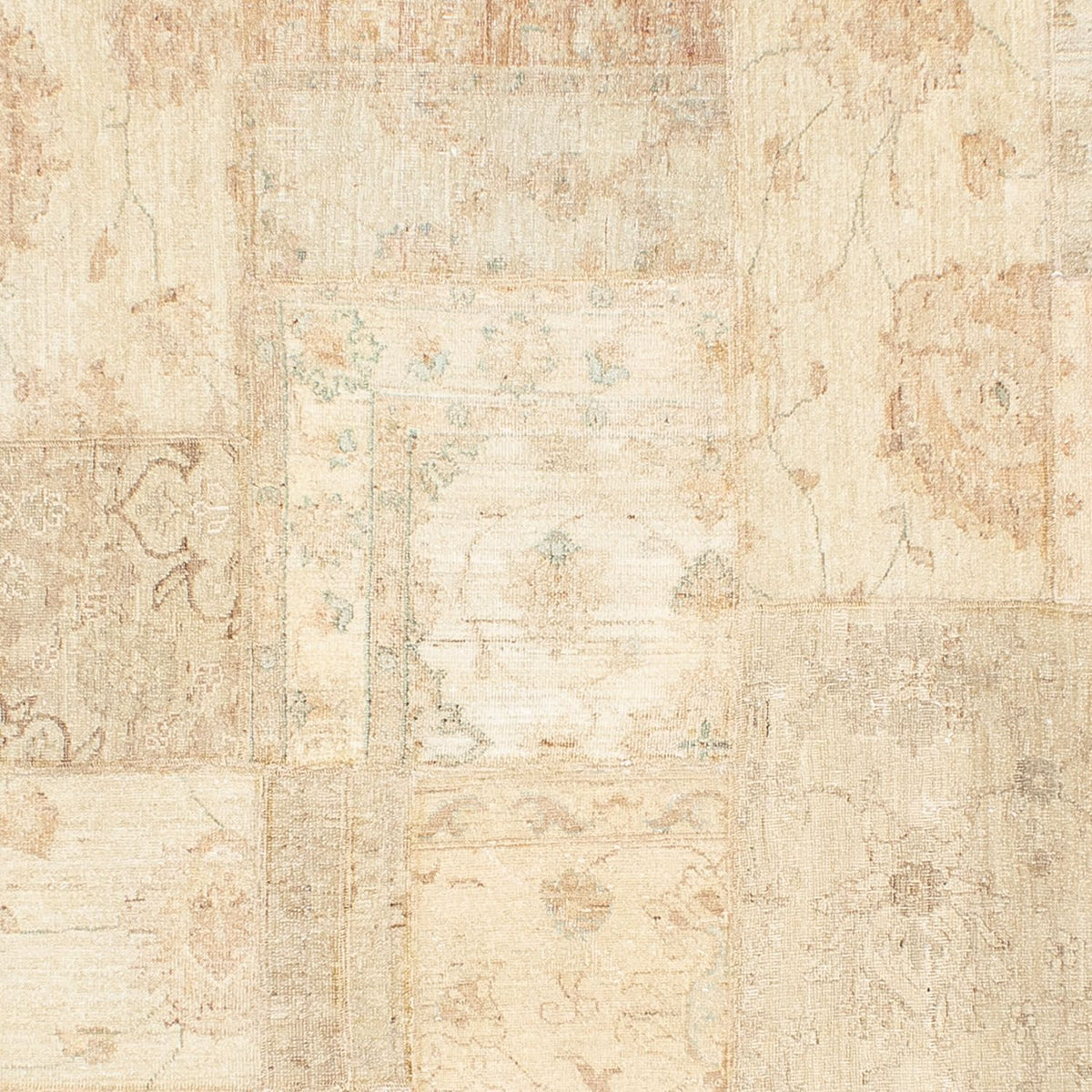 Patchwork-tæppe - 299 x 236 cm - flerfarvet