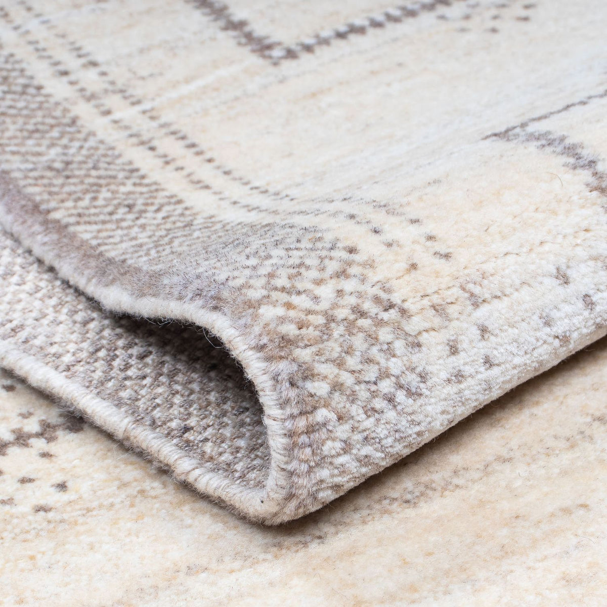 Løber Gabbeh Tæppe - Loribaft Persisk - 345 x 75 cm - beige