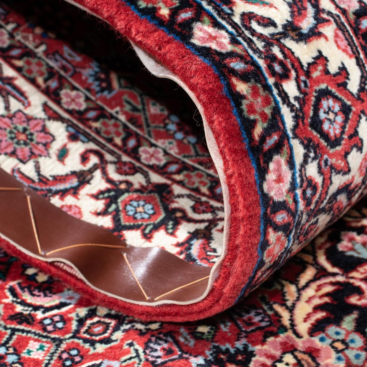 Løber Persisk tæppe - Bijar - 211 x 72 cm - lysrød