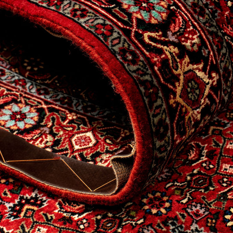 Løber Persisk tæppe - Bijar - 290 x 82 cm - mørkerød