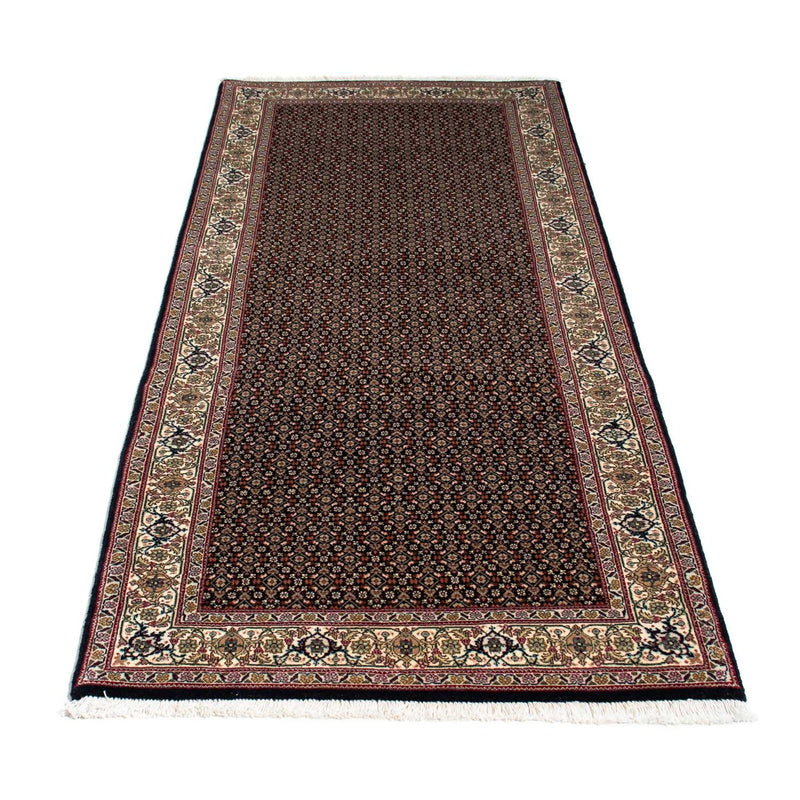 Løber Persisk tæppe - Tabriz - 209 x 85 cm - mørkeblå