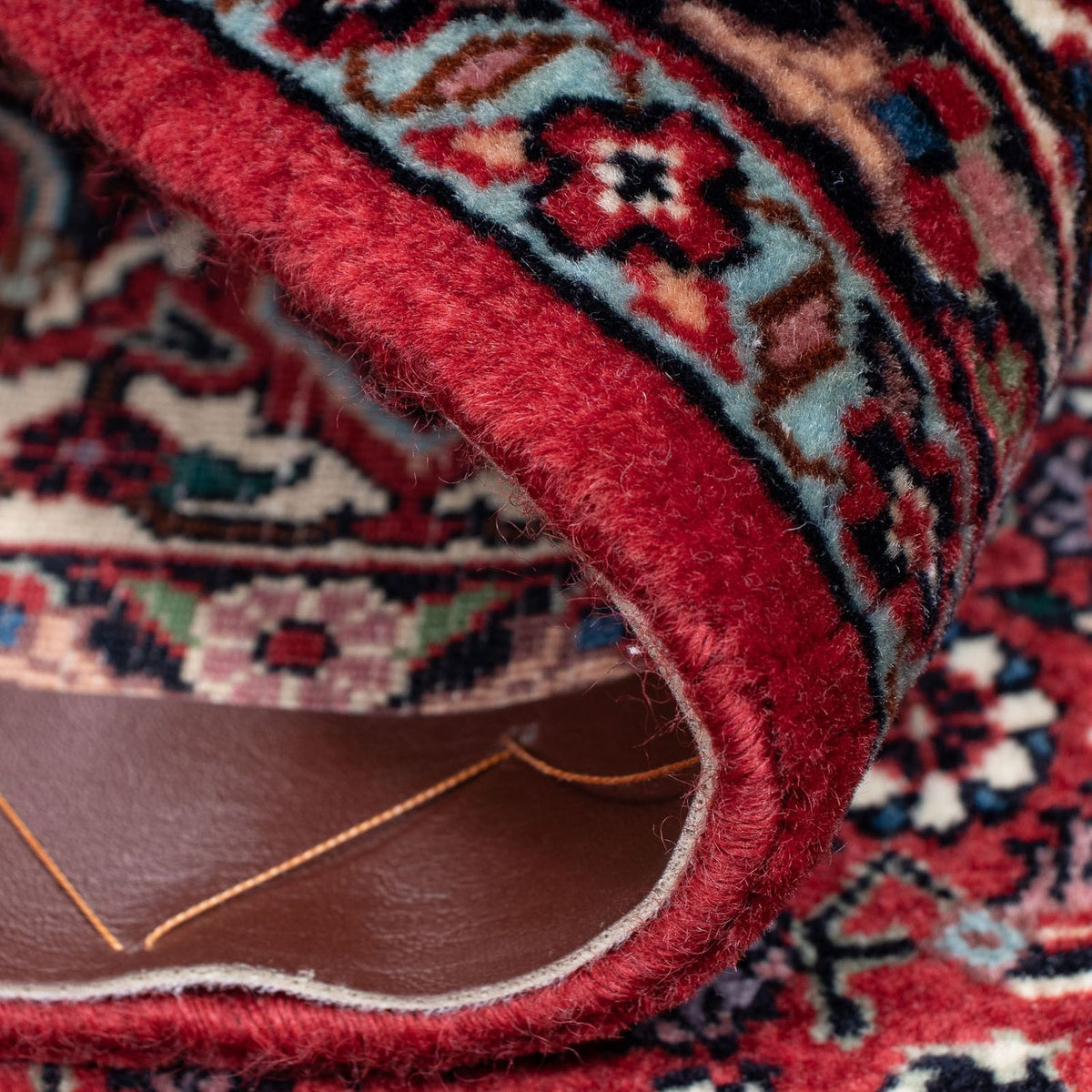 Persisk tæppe - Bijar - 208 x 134 cm - rød