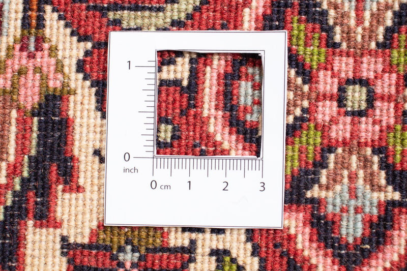 Persisk tæppe - Bijar firkantet  - 208 x 200 cm - lysrød