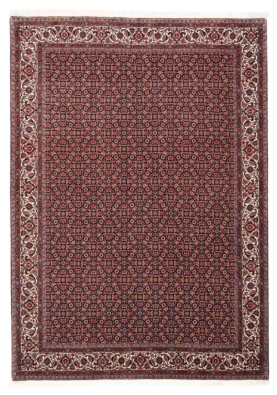 Persisk tæppe - Bijar - 245 x 176 cm - lysrød