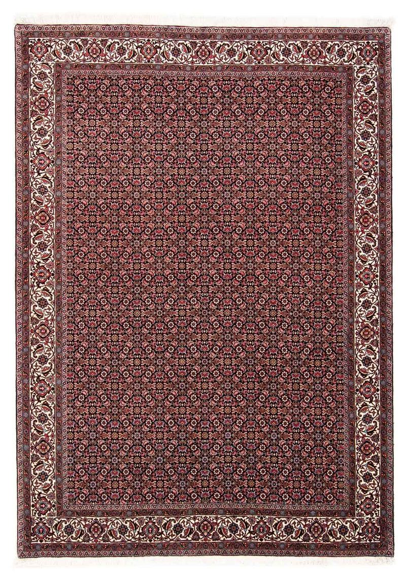 Persisk tæppe - Bijar - 245 x 176 cm - lysrød
