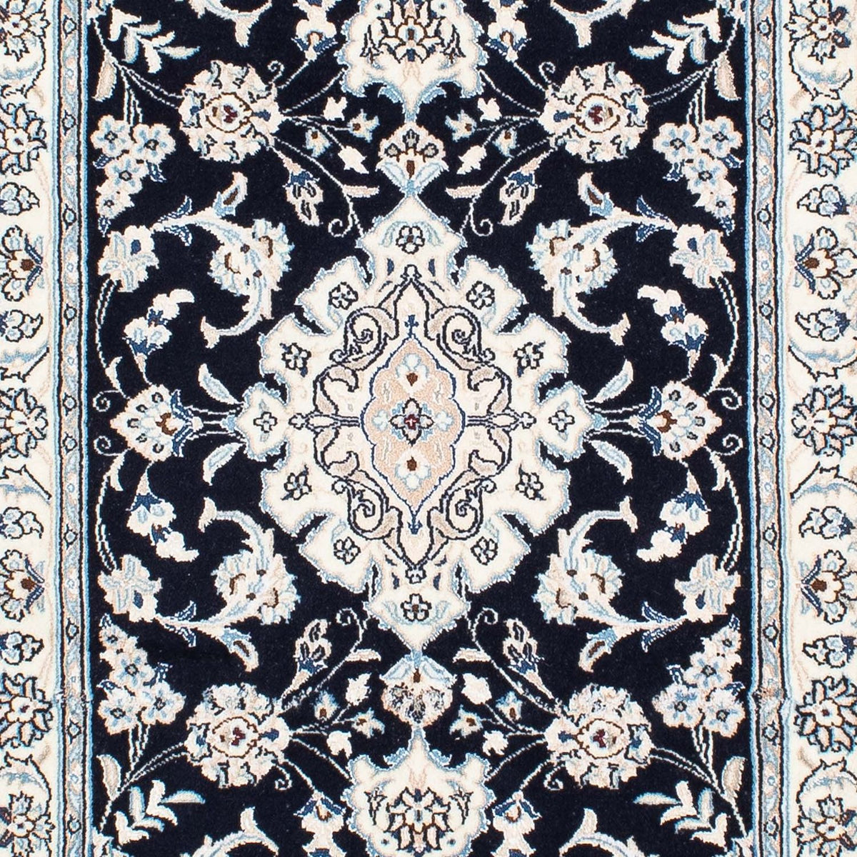 Løber Persisk tæppe - Nain - Royal - 295 x 78 cm - mørkeblå