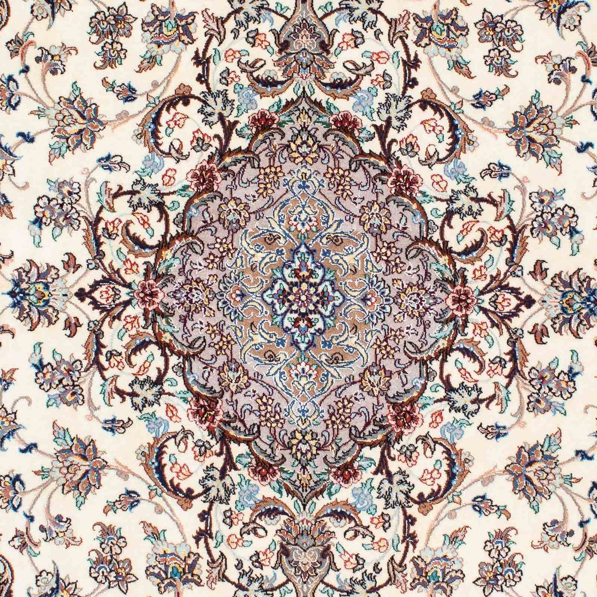 Persisk tæppe - Isfahan - Premium - 201 x 130 cm - beige