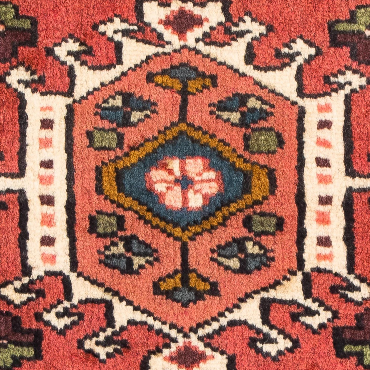 Persisk tæppe - Nomadisk - 100 x 65 cm - lysrød